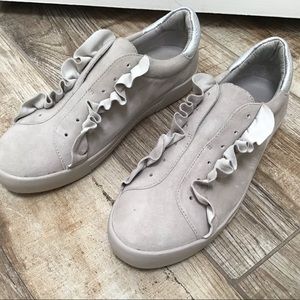 Joie grey suede sneakers